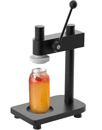 Presse à outils à main réglable et scellant pour canettes de bière – Base fixe réglable en hauteur pour une étanchéité facile dans les environnements domestiques et commerciaux