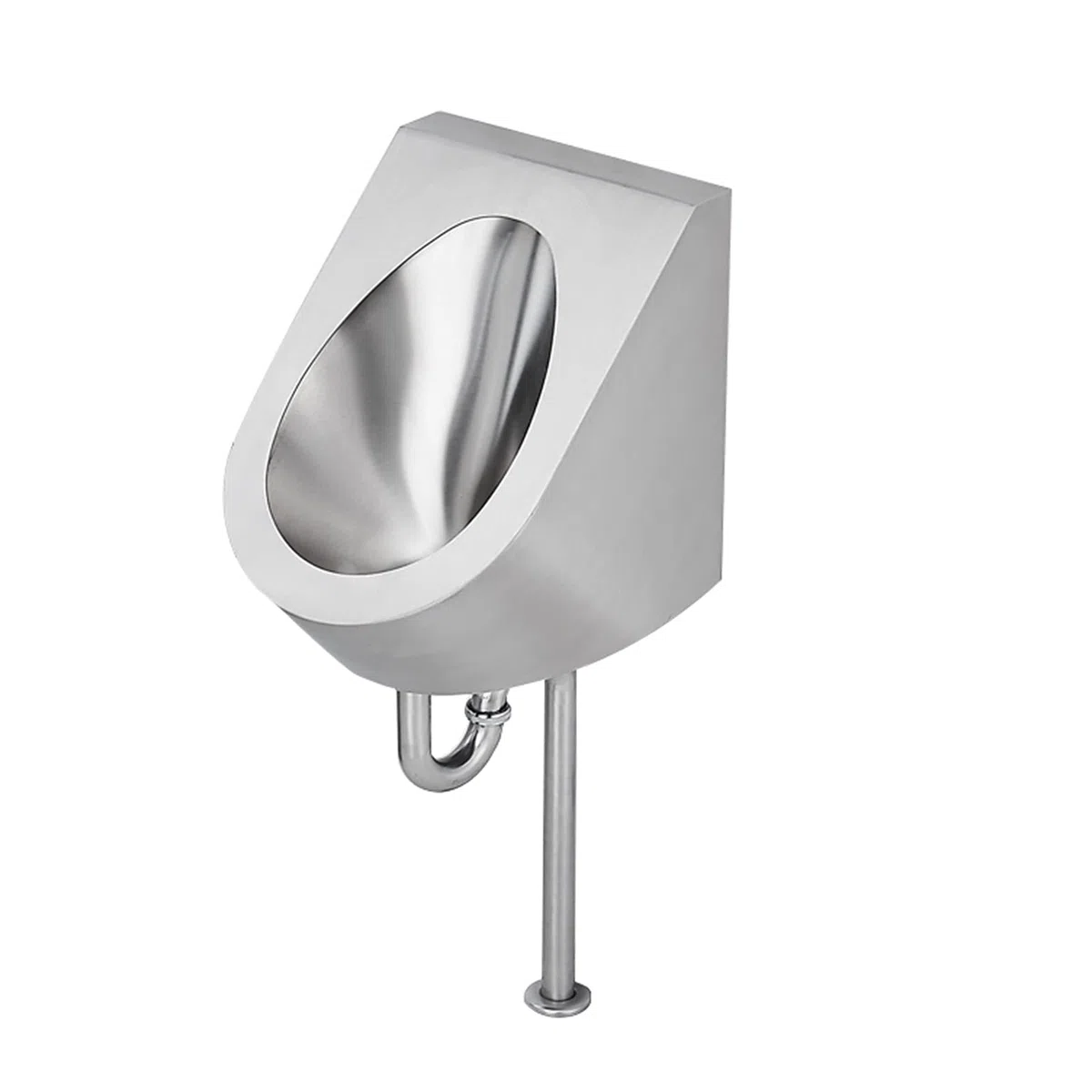 Urinoir mural en acier inoxydable 304, urinoirs pour hommes, toilettes publiques, urinoirs à induction automatique, petites toilettes verticales, convient pour les maisons, hôtels, écoles (long C)