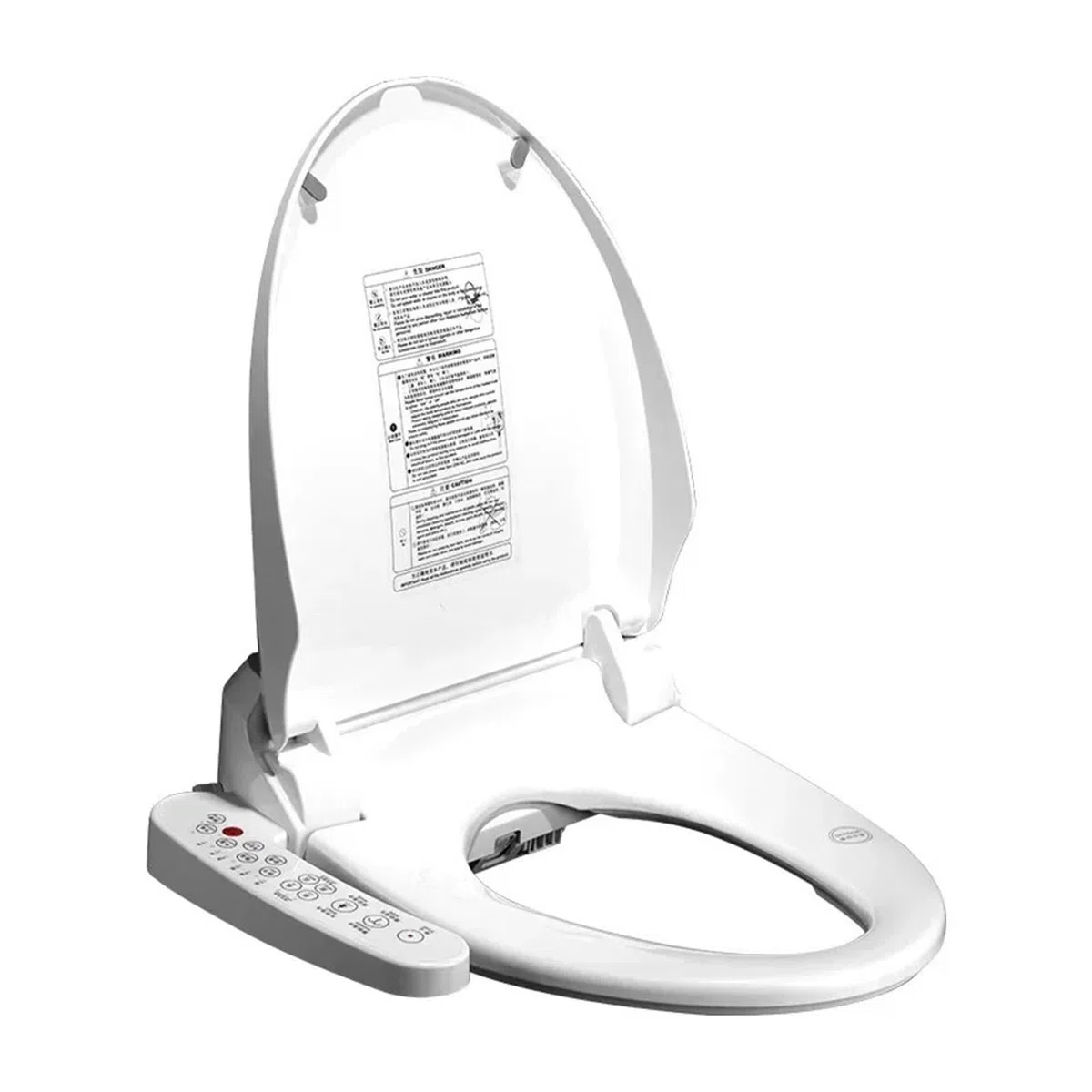 Housse De Siège Toilette Intelligente, Bidet Chauffant, Avec Sèche-Air Chaud, Température Du Vent Et L'eau Réglable, For Maison, Salle Bain, WC Robuste Et Confortable