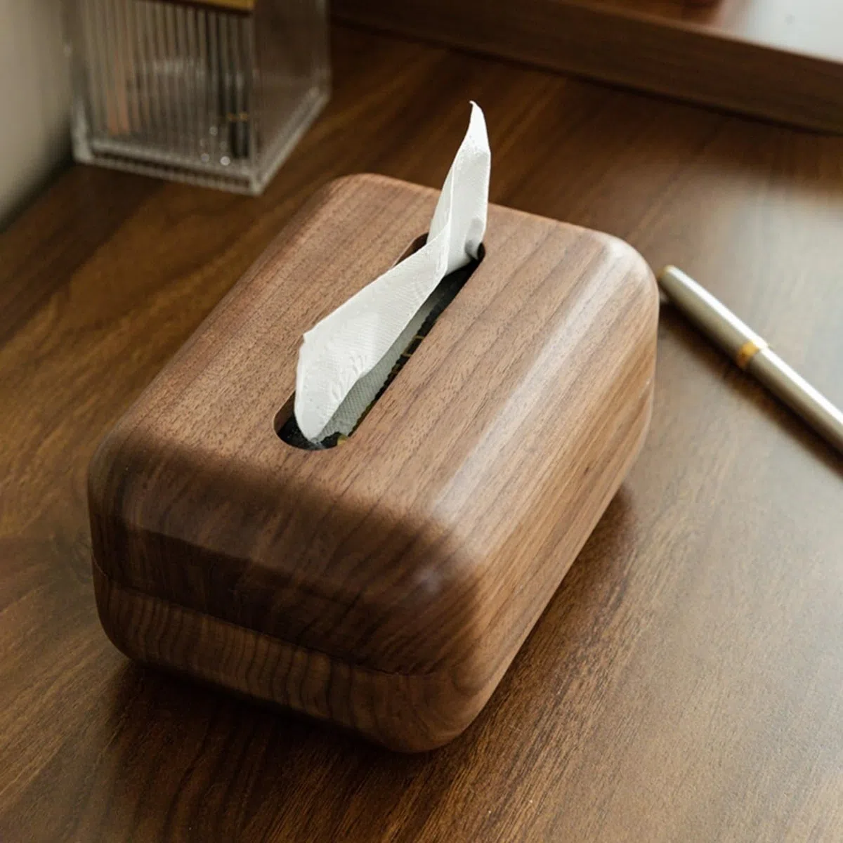 Couvercle de boîte à mouchoirs Boîte à mouchoirs en Bois Massif for la Maison, Le Salon, Table Basse, boîte de Rangement Chinoise, Papier for l'entrée l'hôtel
