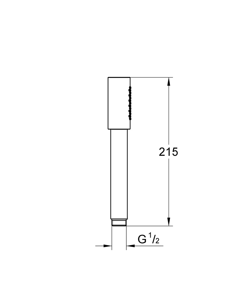 GROHE Douchette À Main 1 Jet Sena 26465DC0 (Import Allemagne)