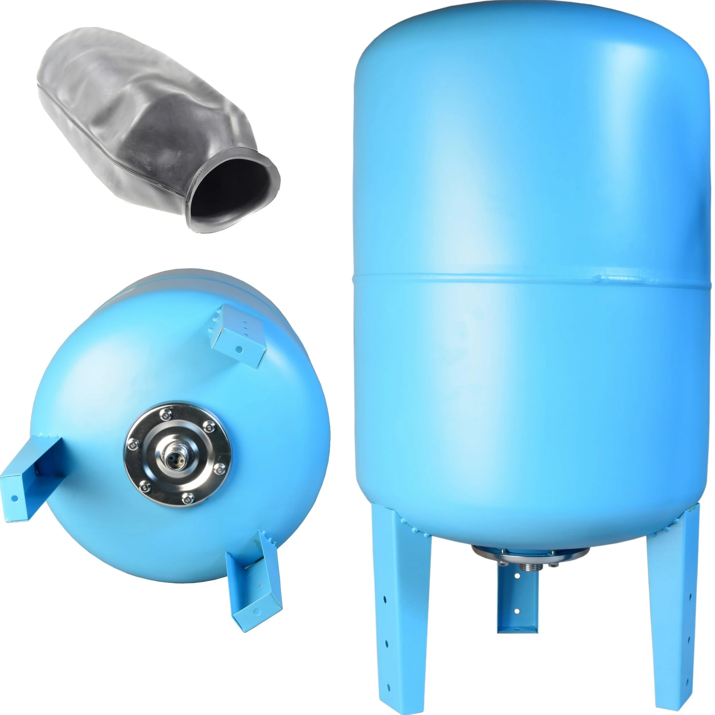 Réservoir d'hydrophore vertical de pression de diaphragme 100L pour l'eau pour la colonne montante en acier au carbone de pompe 100 litres