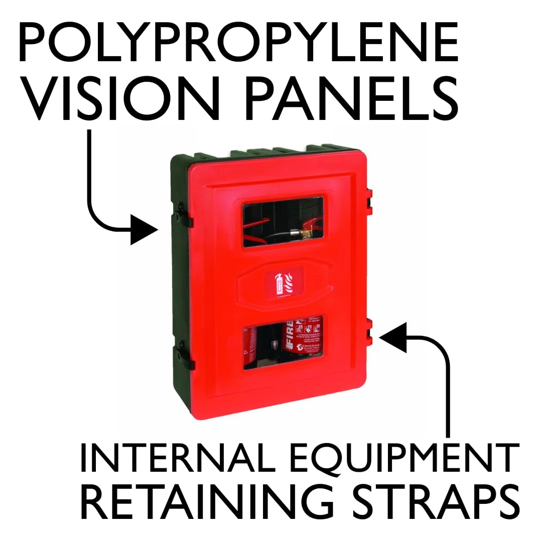 Jonesco Hs72 double Extincteur Cabinet, 2 kg X 6/9 kg, Rouge