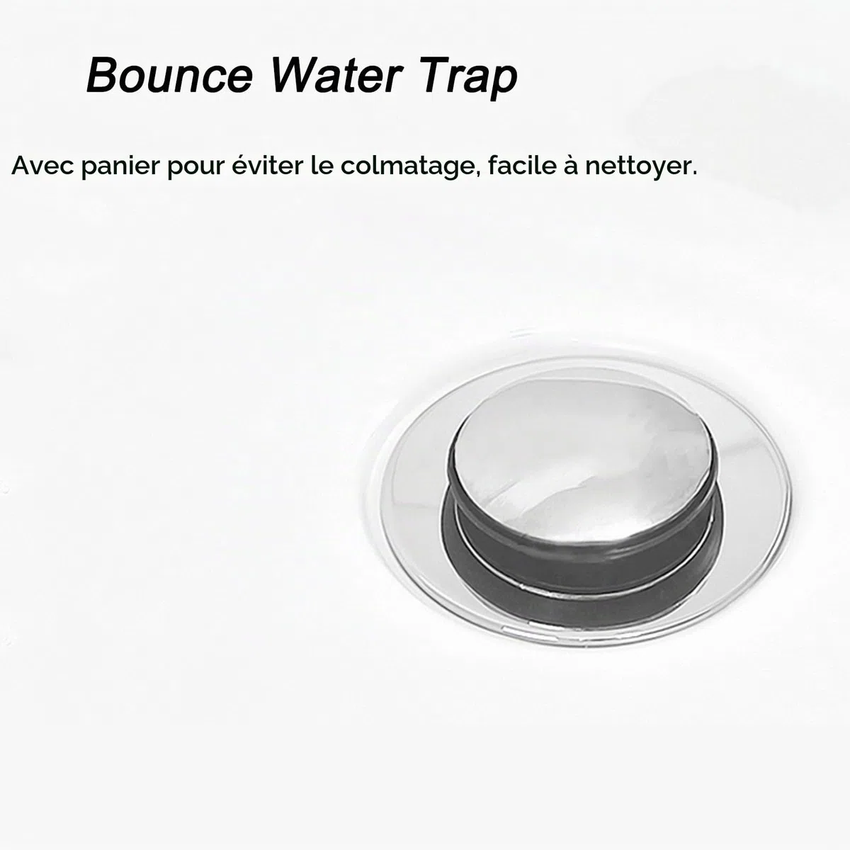 Bac de Douche, Receveur de Douche RV 60 X 60 Cm, Carré en Acrylique, avec Bonde Anti-retour et Tapis Antidérapant