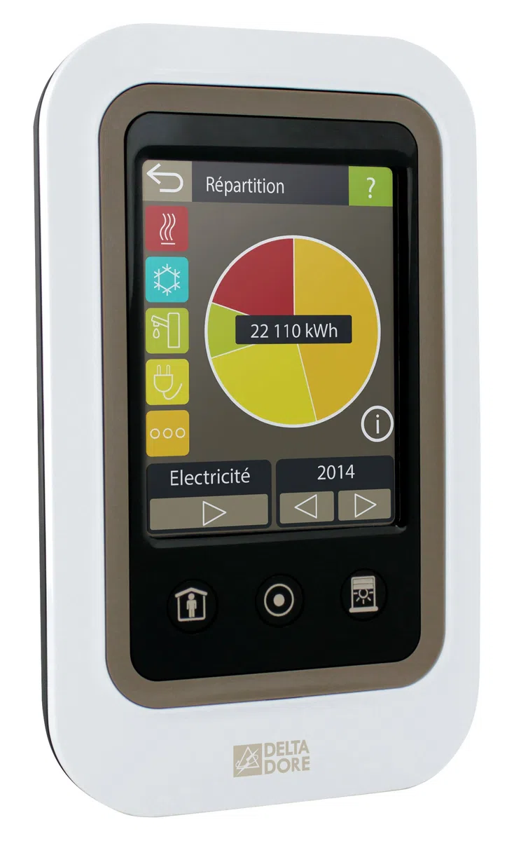 Delta Dore Indicateur des consommations électriques et gestionnaire des automatismes Tywatt 2000 - Gestionnaire d'énergie - 6110027