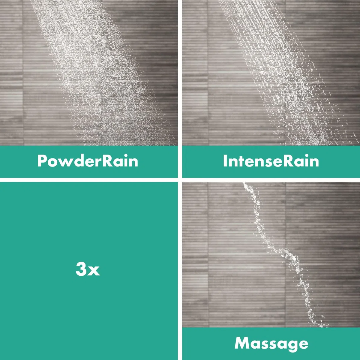 hansgrohe Set de douche économie d'eau Pulsify Select S, ensemble de douche, pommeau de douche (EcoSmart) avec 3 jets (Relaxation), barre de douche 65 cm, flexible de douche 1,60 m, blanc mat,24161700