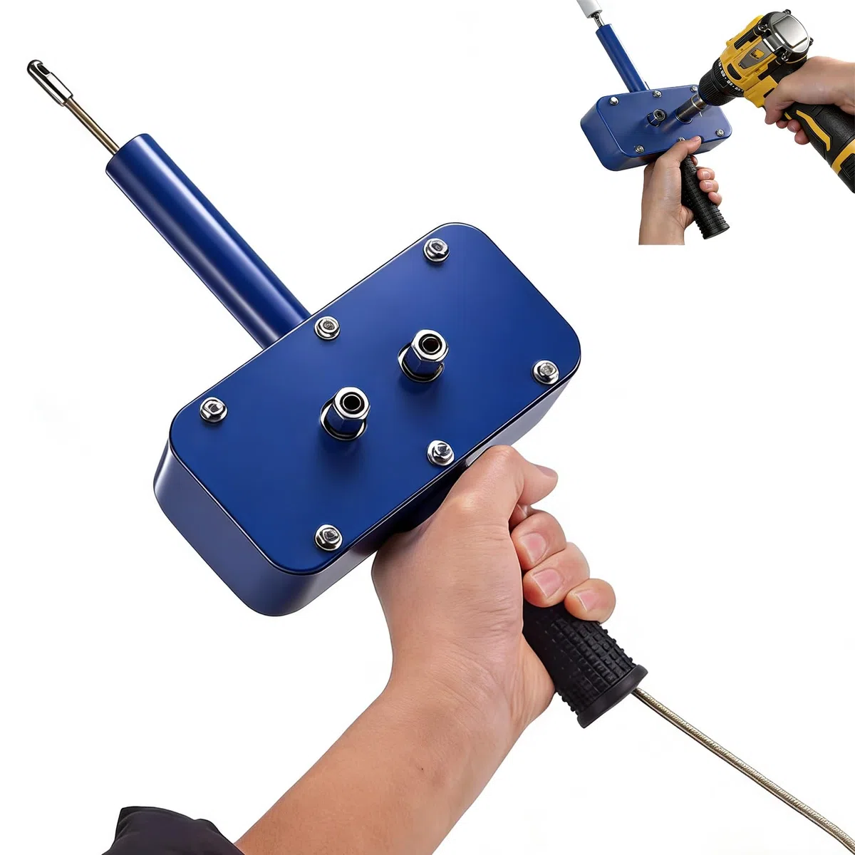 Passe-fil Électrique Portable Pour Électriciens – Accessoire Pour Perceuse, Dispositif Semi-automatique De Tirage De Câbles – Force De Traction De 500 N, Outil D'enfilage Ergonomique
