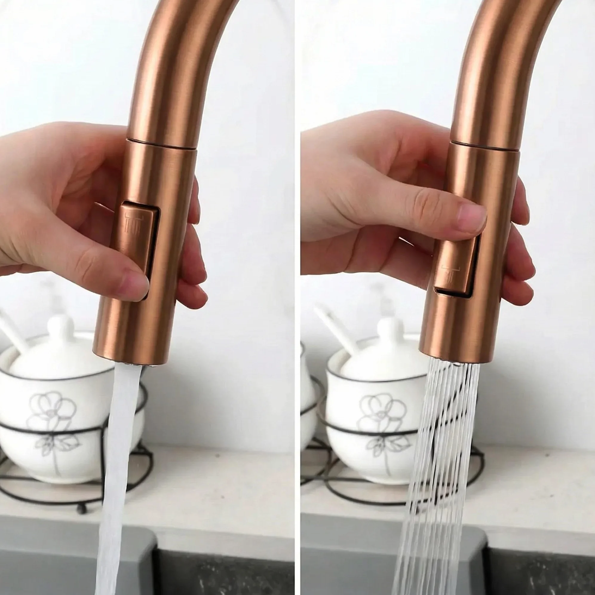 Rea - Mitigeur De Cuisine Eco Fresh, Brush Copper