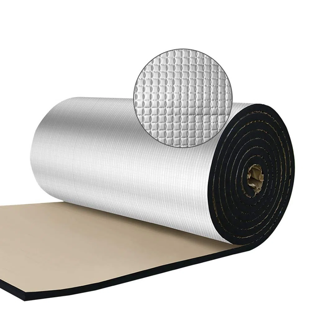 BBGS Coton D'isolation en Aluminium Auto-adhésif, Panneau D'isolation de Toit Ouvrant de Toit de Matériau D'isolation Ignifuge Résistant Aux Hautes Températures 10m (Size : 4cm)