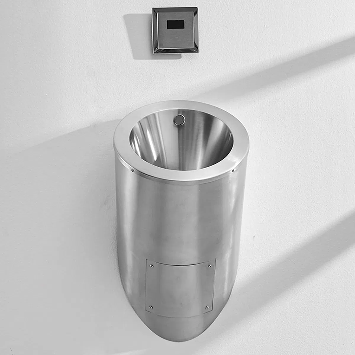 Urinoir mural en acier inoxydable 304 avec capteur intelligent pour homme, petite toilette verticale, convient pour les centres commerciaux, les bars, les écoles