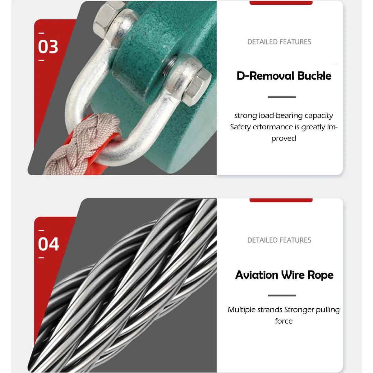 Heavy-Du Fall Protect ar Set avec & Treuil - Capacité 1200/1800/1179 kg pour espaces confinés - Equint de sécurité pour travaux d'antennes