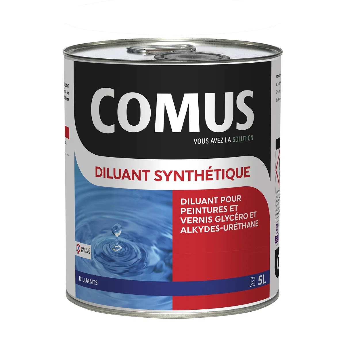 Diluant Synthetique - 5L Diluant pour Peintures et Vernis Type Glycérophtaliques et Alkyde-Uréthanes