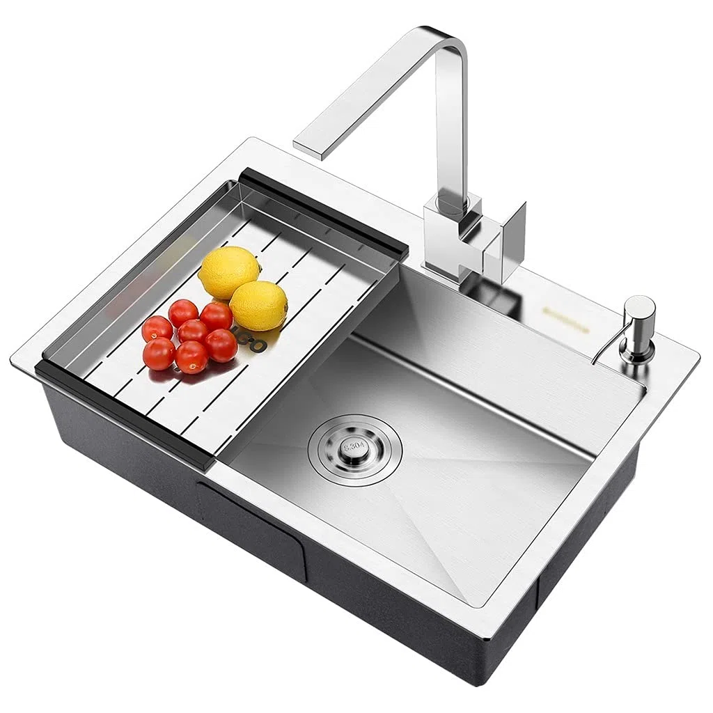 en Acier Inoxydable évier de Restaurant éviers de Salle de Bain y Compris Les robinets et Accessoires