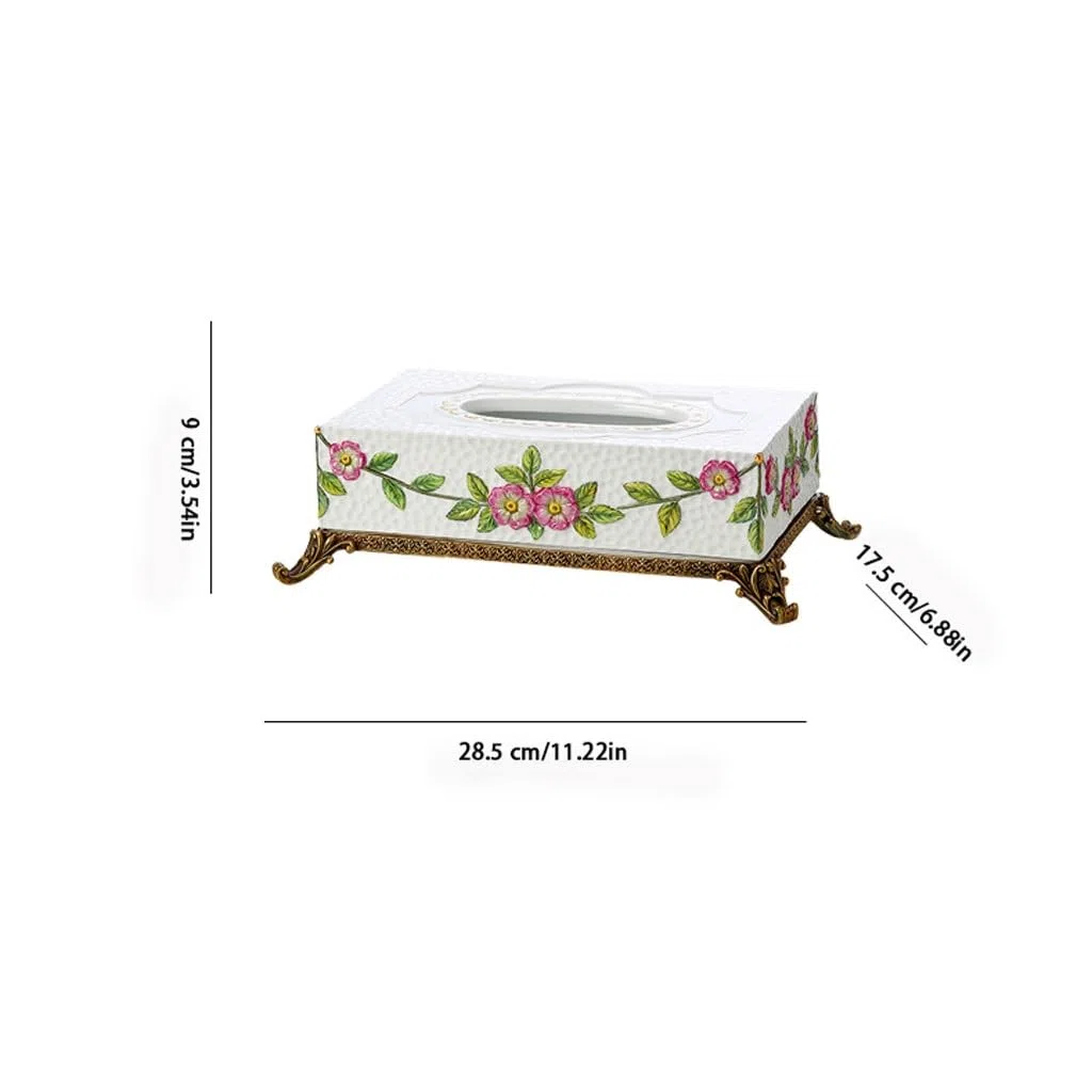 Couvercle de boîte à mouchoirs Céramique rétro créatif ménage boîte à mouchoirs Maison Salon Bureau décoration